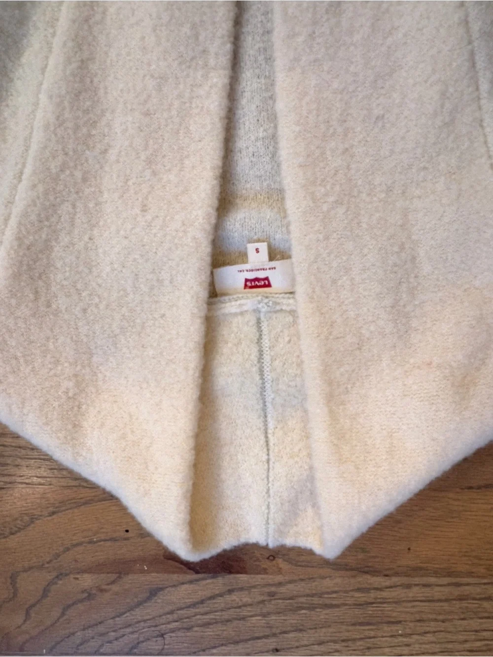 Levi's Cream Button-Up Women's Cardigan Sweater